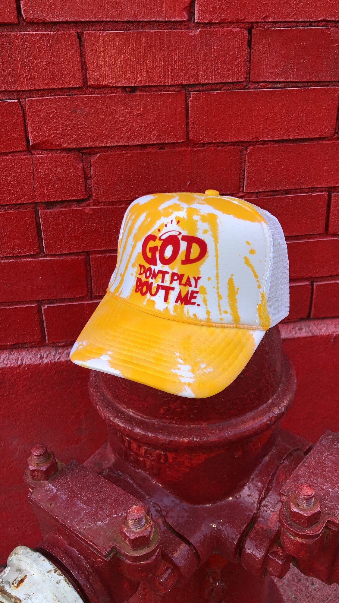 The One Of One Tie Dye GOD Hat