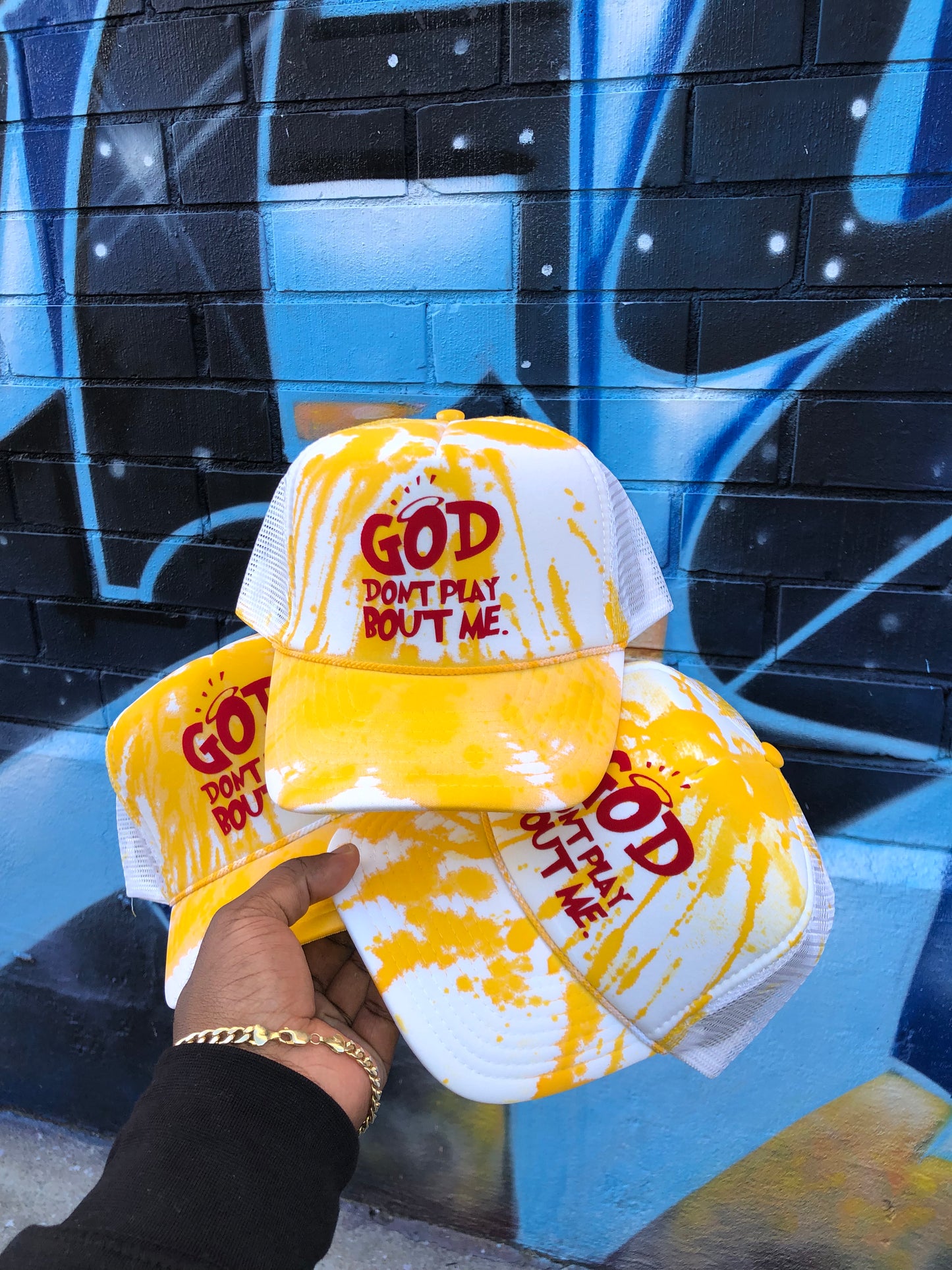 The One Of One Tie Dye GOD Hat